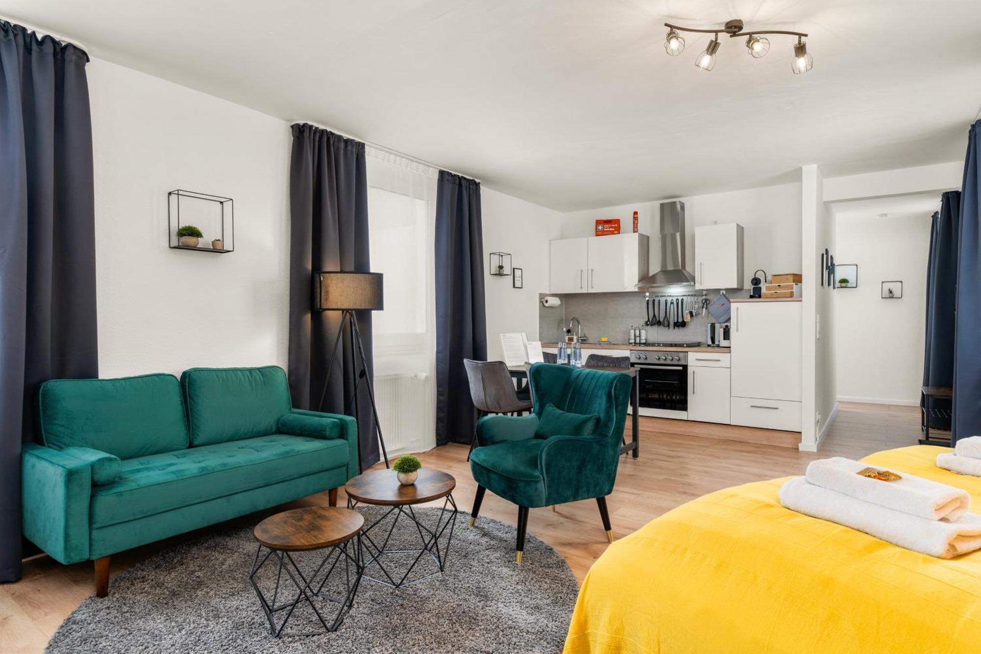 Free Living - City Design Apartments, Zentrum, Outlet, Balkon, Kueche Wolfsbourg Extérieur photo