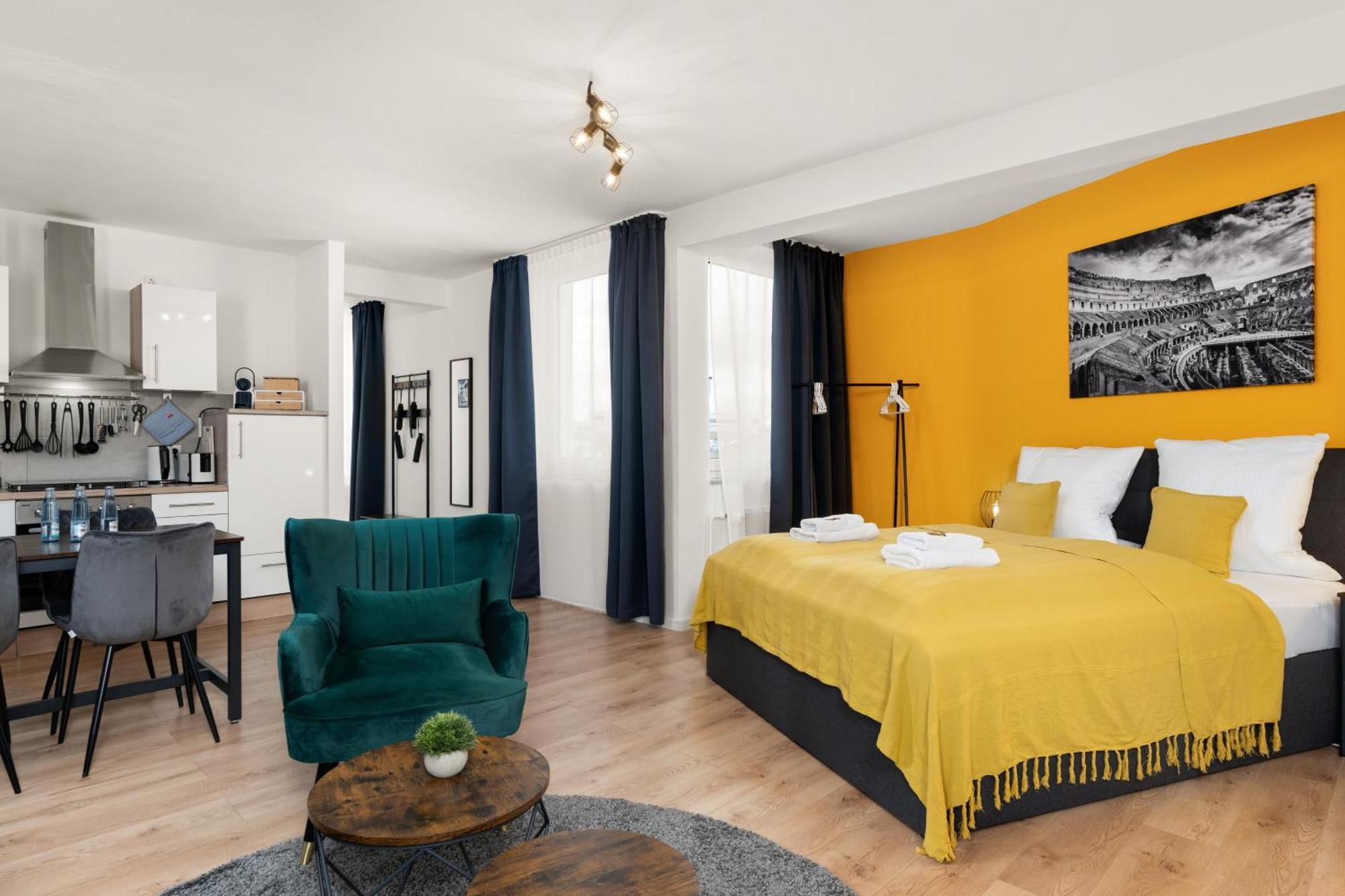 Free Living - City Design Apartments, Zentrum, Outlet, Balkon, Kueche Wolfsbourg Extérieur photo