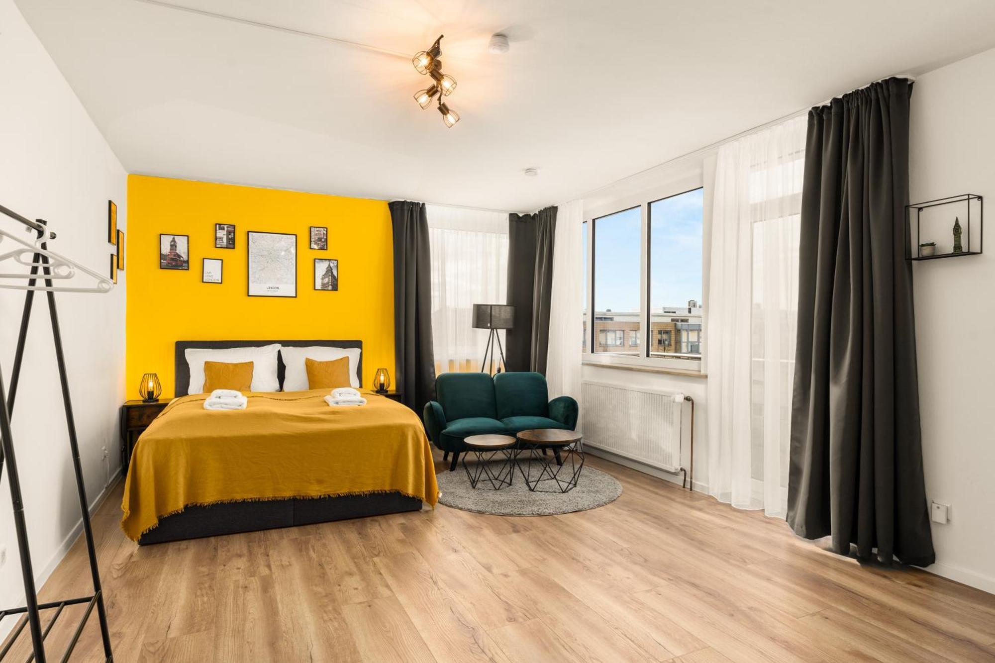 Free Living - City Design Apartments, Zentrum, Outlet, Balkon, Kueche Wolfsbourg Extérieur photo