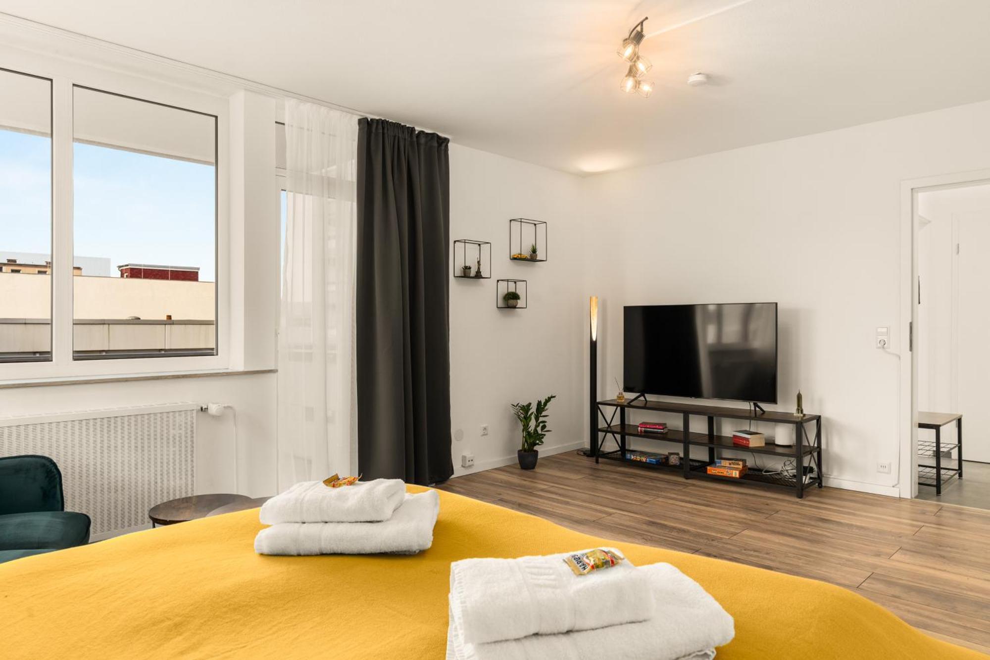 Free Living - City Design Apartments, Zentrum, Outlet, Balkon, Kueche Wolfsbourg Extérieur photo